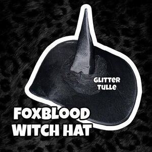Foxblood Black Witch Hat